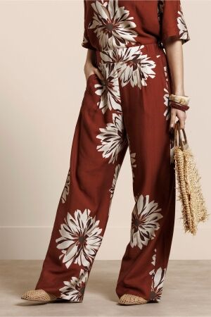 Studio Anneloes Studio Anneloes bruce flower trousers 14071 Broek 3301 rust