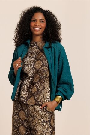 Studio Anneloes Studio Anneloes maye bomber jacket 14052 Jackets 8200 teal
