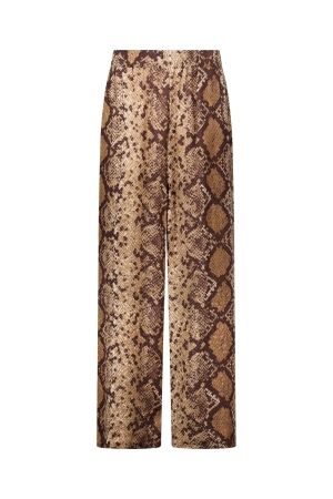 Studio Anneloes Studio Anneloes mienke snake trousers 14055 Broek 8487 camel/espresso
