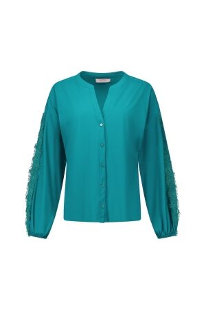 Studio Anneloes Studio Anneloes merle lace blouse 14014 Blouse 8100 light teal