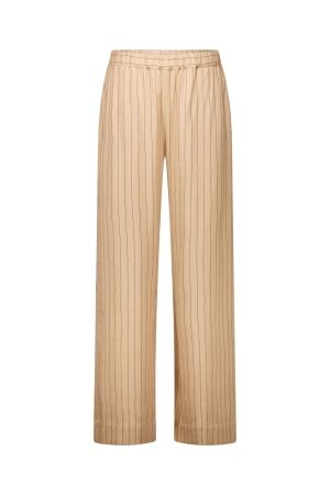 Studio Anneloes Studio Anneloes devine stripe trousers 14057 Broek 8490 camel/black