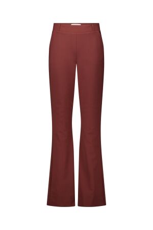 Studio Anneloes Studio Anneloes flair bonded trousers 14074 Flared 8600 chestnut