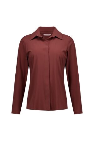 Studio Anneloes Studio Anneloes poppy blind shirt 14078 Blouse 8600 chestnut