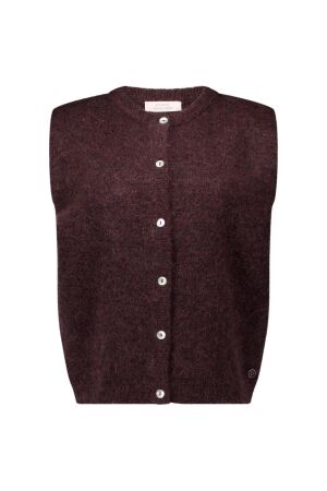 Studio Anneloes Studio Anneloes bibi sls cardigan 14106 Gilets 8700 espresso