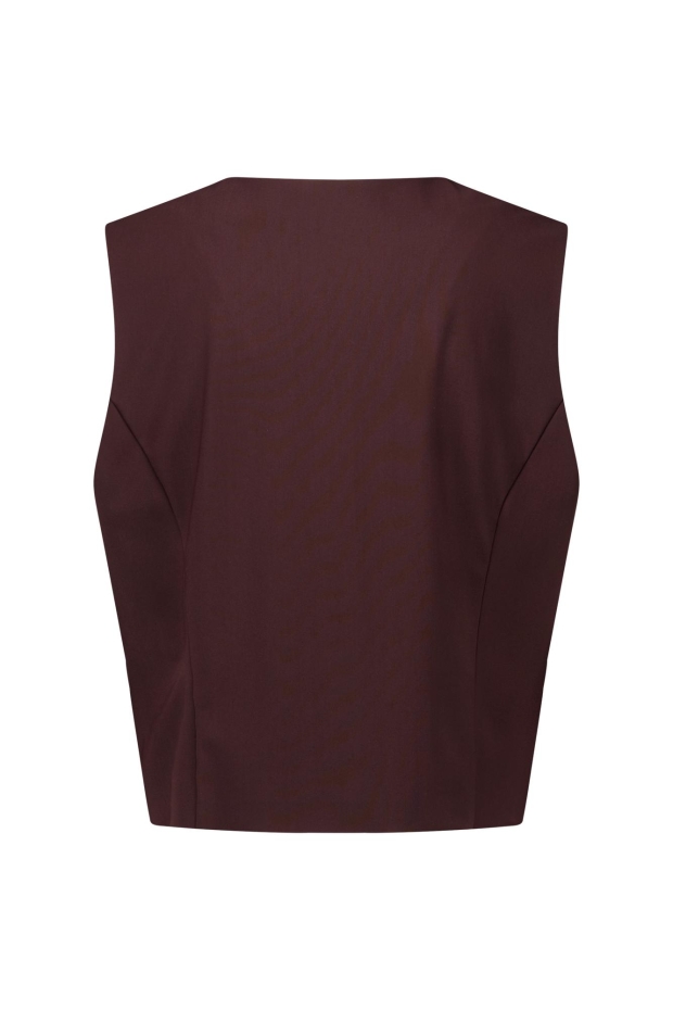 Studio Anneloes Emile gilet 14112 8700 espresso