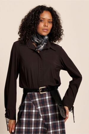 Studio Anneloes Studio Anneloes bernie blouse 14114 Blouse 8700 espresso