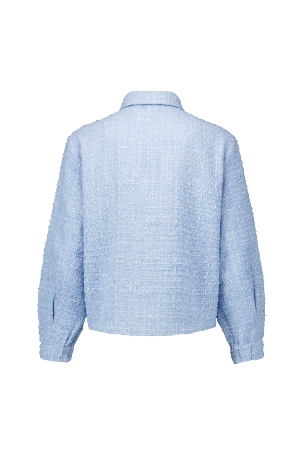 Studio Anneloes Vieve tweed jacket 14131 6000 sky blue