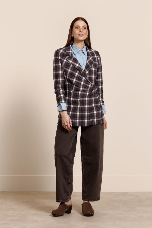 Studio Anneloes Babet denim trousers 14138 8700 espresso