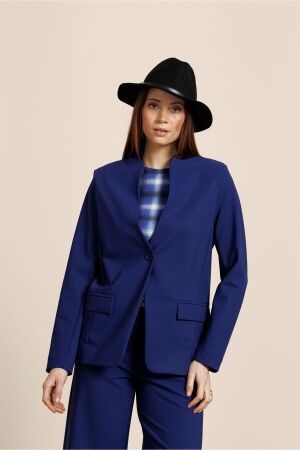 Studio Anneloes Studio Anneloes marita bonded blazer 14090 Blazers 6502 ink blue