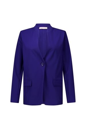 Studio Anneloes Studio Anneloes marita bonded blazer 14090 Blazers 6502 ink blue