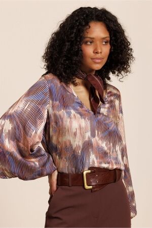 Studio Anneloes Studio Anneloes florine flower stripe blouse 14103 Blouse 9997 multi color