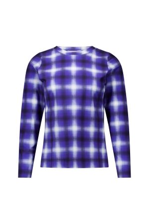 Studio Anneloes Studio Anneloes faith check top 14105 T-shirt Lange mouw 6502 ink blue