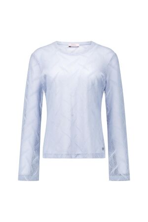 Studio Anneloes Studio Anneloes reagan flaire lace top 14111 T-shirt Lange mouw 6000 sky blue