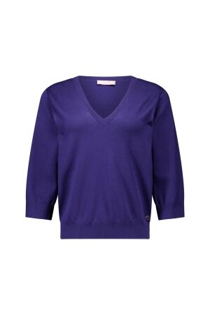 Studio Anneloes Studio Anneloes truida 3/4 pullover 14159 Trui korte mouw 6502 ink blue