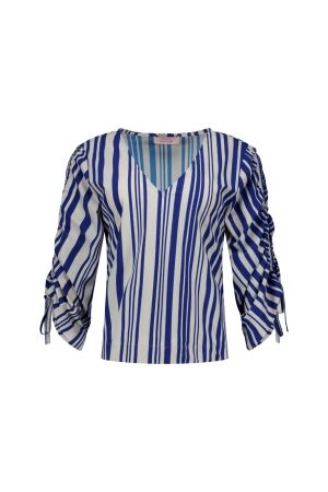 Studio Anneloes Studio Anneloes ollie stripe top 13737 T-shirt Lange mouw 1473 kit/electric blue