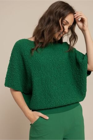 Studio Anneloes Studio Anneloes lenti structure pullover 13769 Trui korte mouw 7200 grass green
