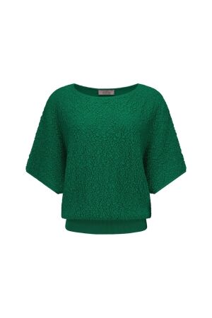 Studio Anneloes Studio Anneloes lenti structure pullover 13769 Trui korte mouw 7200 grass green
