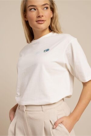 Studio Anneloes Studio Anneloes flirty flower fiep t-shirt 13766 T-shirt Korte mouw 1100 off white