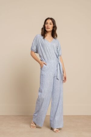 Studio Anneloes Studio Anneloes loet denim jumpsuit 13711 Jumpsuit 6700 denim light