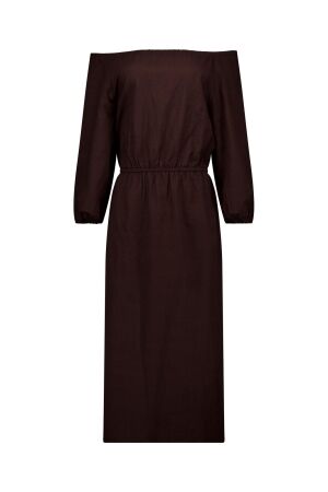 Studio Anneloes Studio Anneloes saturday linen dress 13754 Jurk 8700 espresso
