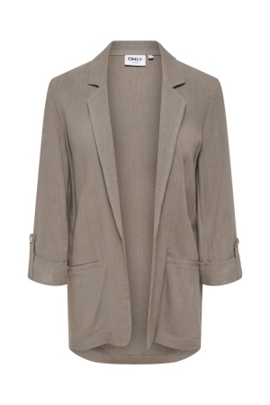 Only Only onlsiesta 3/4 open linen bl blazer tlr 15322274 Blazers walnut