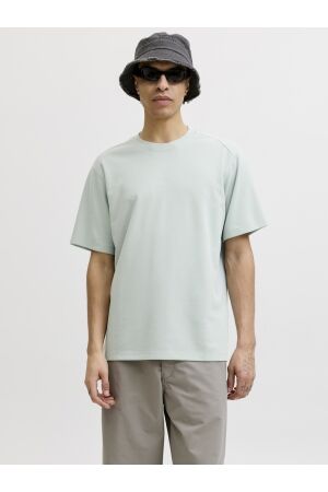 Jack & Jones Jack & Jones jcospongytee ss crew neck smu 12301890 Print T-shirts aqua gray