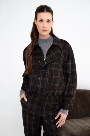 Zizo Zizo zilpa wi26.10.320 Jackets check cacao