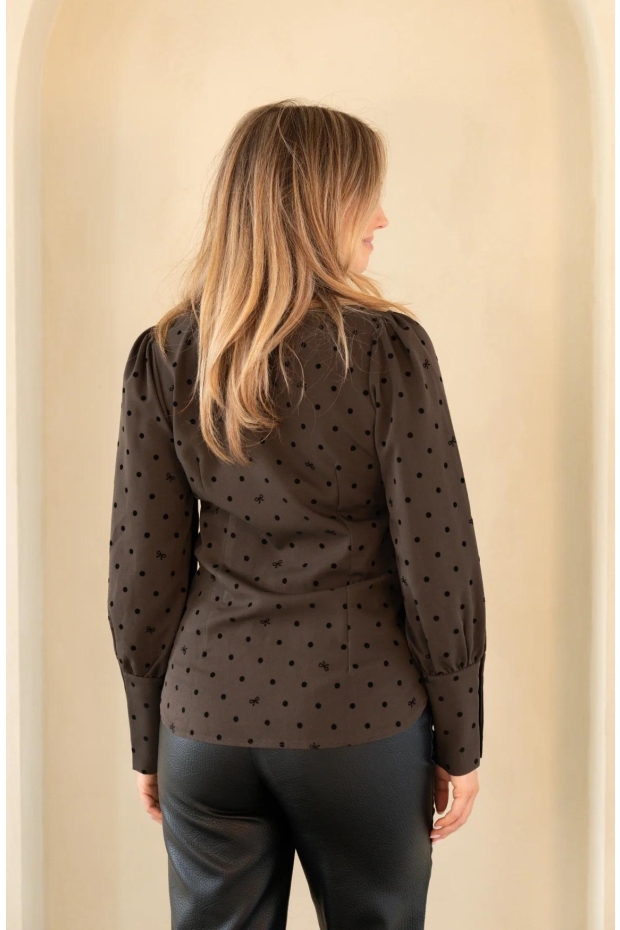 KIMARA Zara Blouse KR32.14210.314 225 Medina Mist