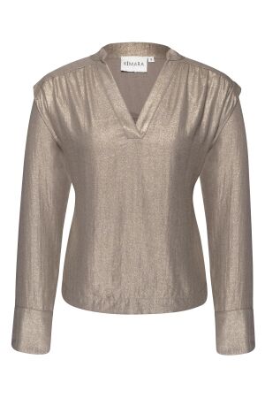 KIMARA KIMARA jackie blouse kr33.14208.315 T-shirt Lange mouw 26004 offwhite / gold