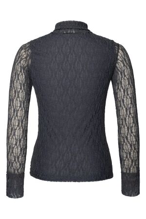 KIMARA KIMARA brodi top kr48.14124.322 T-shirt Lange mouw 023 grey souk