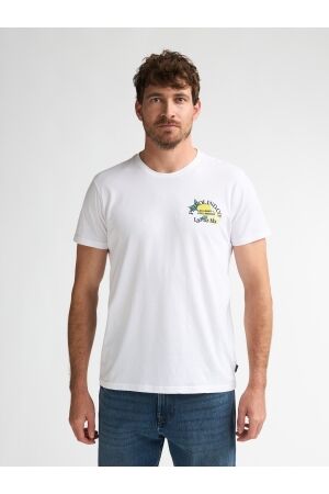 Petrol Petrol t-shirt ss classic print m-2060-tsr629 Print T-shirts 0000 bright white