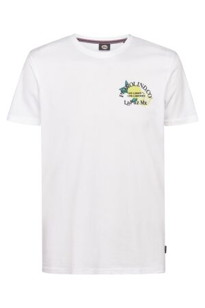 Petrol Petrol t-shirt ss classic print m-2060-tsr629 Print T-shirts 0000 bright white