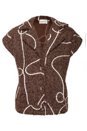 KIMARA KIMARA maria gilet kr70.14168.804 Gilets 213 brown