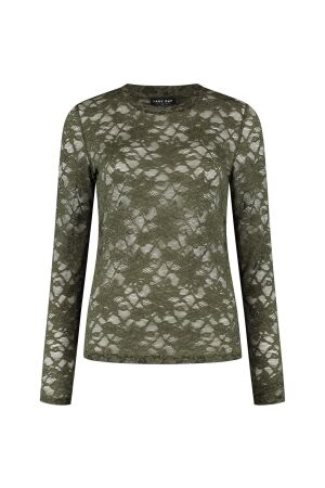 LADY DAY LADY DAY joss l21.201.3460 T-shirt Lange mouw deep forest