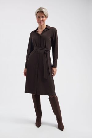 LADY DAY LADY DAY danie l36.375.3513 Jurk dark brown