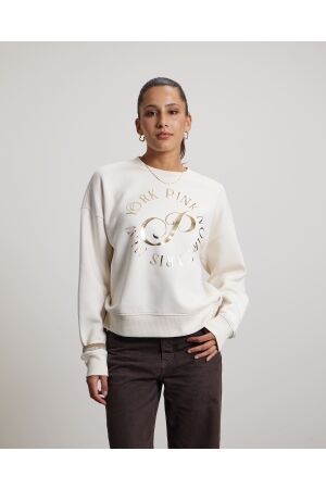 Pink Noir Pink Noir merci sweater pn22243297 Sweater 110 eggnog