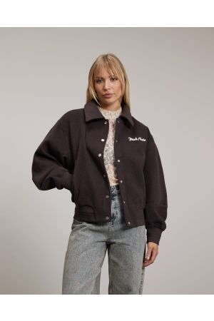 Pink Noir Pink Noir chanel baseball jacket pn22243256 Jackets 206 ganache