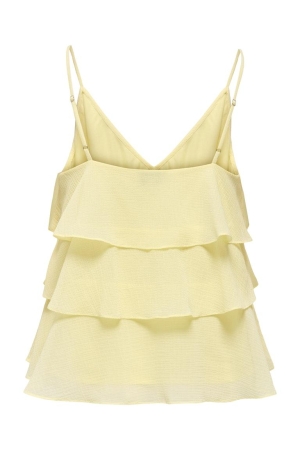 Only Only onllinn life flounce singlet wvn noos Tops en Singlets double cream