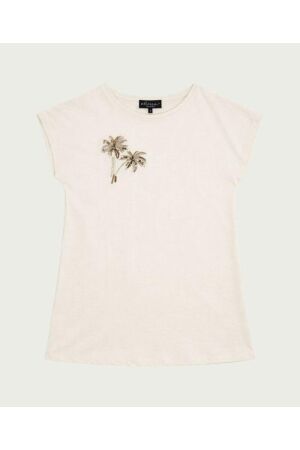 Elvira Casuals Elvira Casuals t-shirt isla e3 26-001 T-shirt Korte mouw 15 off white