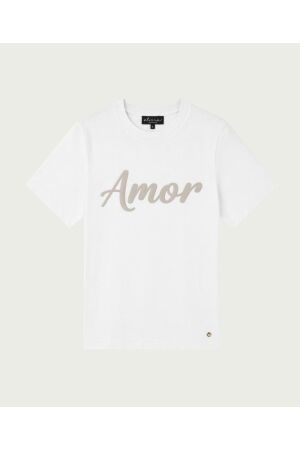 Elvira Casuals Elvira Casuals t-shirt amor e3 26-005 T-shirt Korte mouw 15 off white