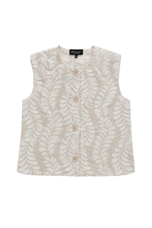 Elvira Casuals Elvira Casuals gilet amelia e3 26-007 Gilets 135 creme