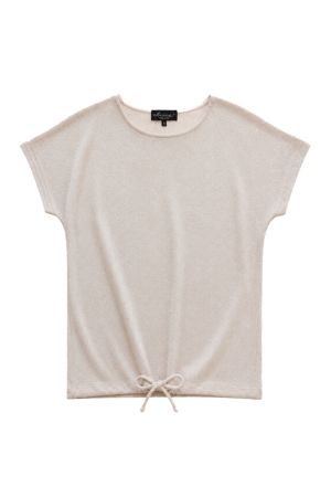 Elvira Casuals Elvira Casuals top natasha e3 26-011 T-shirt Korte mouw 344 creme gold