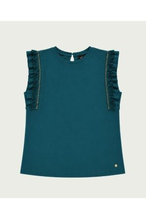 Elvira Casuals Elvira Casuals top dominique e3 26-018 T-shirt Korte mouw 29 petrol