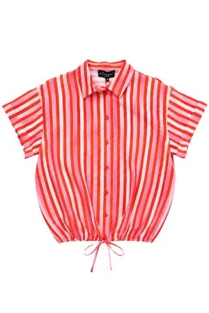 Elvira Casuals Elvira Casuals blouse roos e3 26-035 Blouse 277 summer stripes