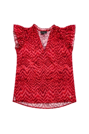 Elvira Casuals Elvira Casuals top luka e3 26-042 T-shirt Korte mouw 267 pink summer