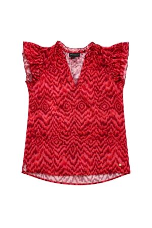 Elvira Casuals Elvira Casuals top luka e3 26-042 T-shirt Korte mouw 267 pink summer