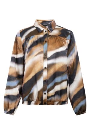 Tramontana Tramontana blouse moody blue cascade c12-22-301 Blouse 099992-printmulticolours