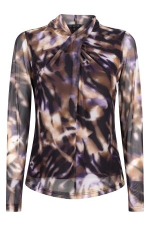 Tramontana Tramontana top winter eclipse c15-22-401 T-shirt Lange mouw 099989-printpurples