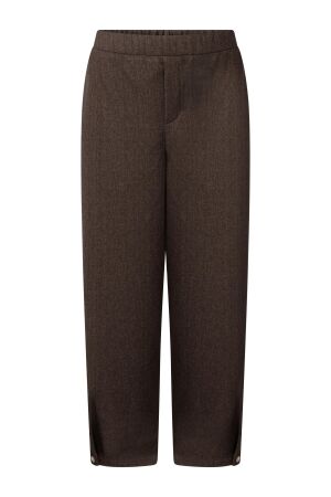 Tramontana Tramontana barrel-fit tweed trousers c24-22-101 Broek 002654-cafenoirmelange