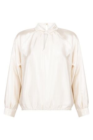 Tramontana Tramontana top detailed collar c42-22-401 T-shirt Lange mouw 001350-snow